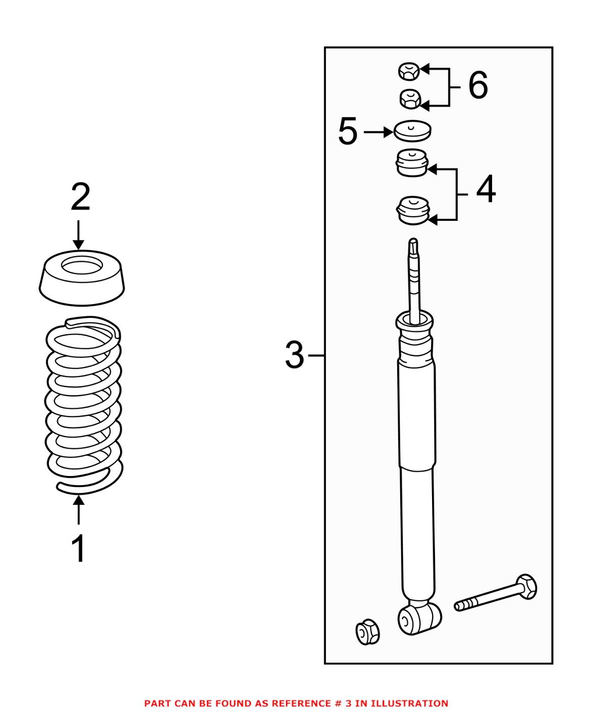 Mercedes Shock Absorber - Rear 2033261500